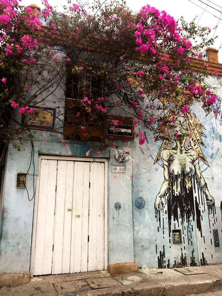 Le street art dans les rues de Carthagène